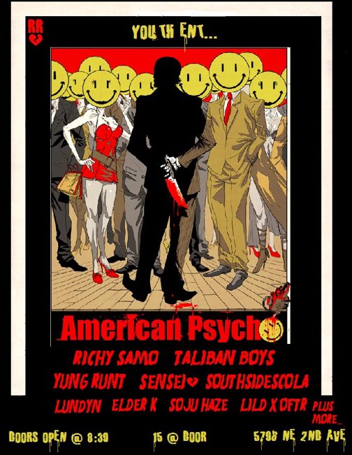 Youthent's tweet image. Catch the the Miami show tonight 

We need all of Miami to support 

Doors open at 8:30

Tickets-eventbrite.com/e/the-american…