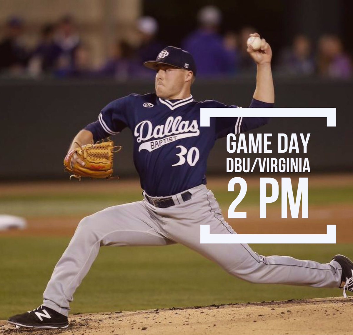 DBU_Baseball's tweet photo. Let's do this! DBU looking to open the 2017 Fort Worth Regional against Virginia today at 2pm. Listen live on https://t.co/wfSK3OkOKq. https://t.co/TU7zVitsgf