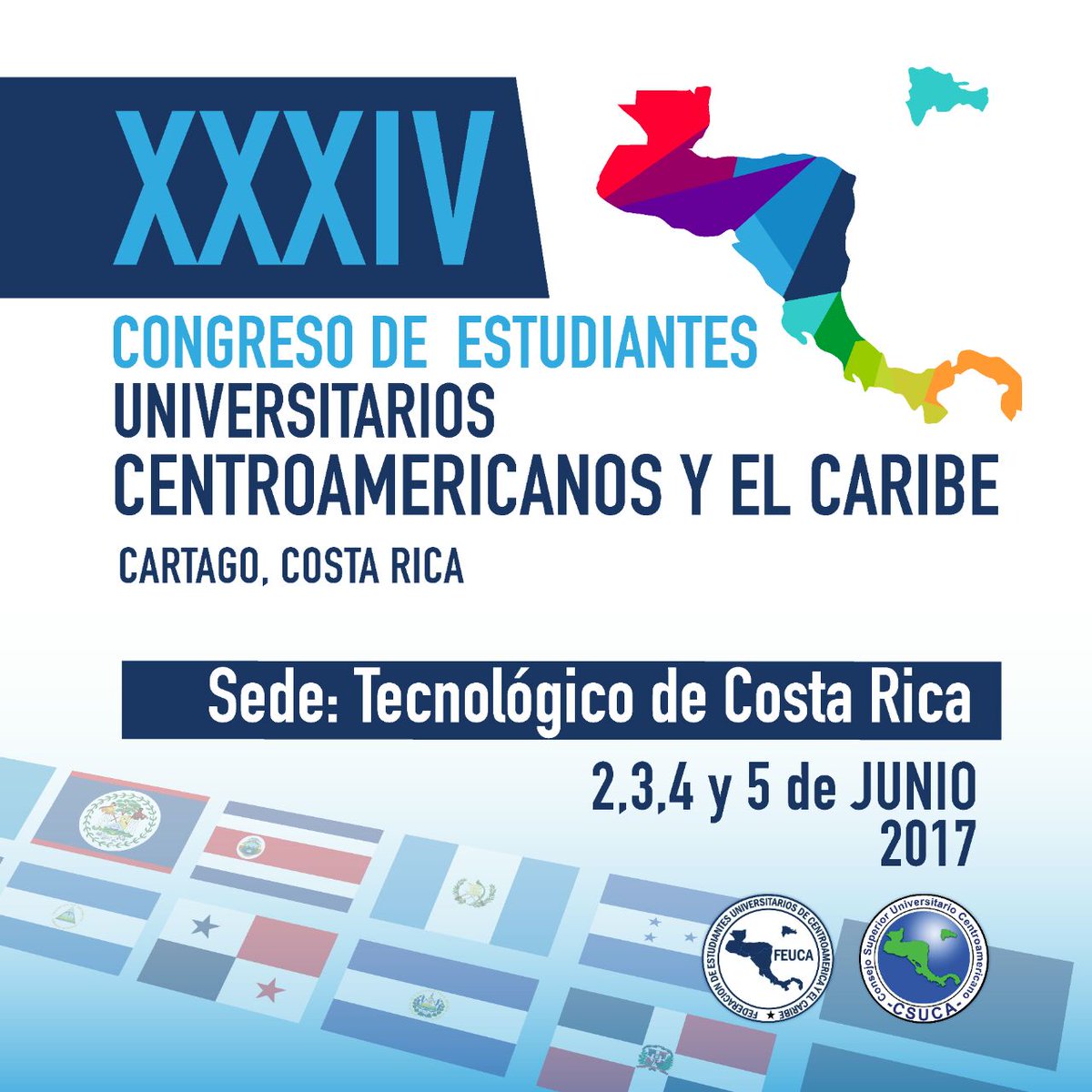 FEUNA_CR's tweet photo. #CONFECR a cargo del Congreso de Estudiantes #CEUCA17 ¡Viva la unidad del Movimiento Estudiantil en Centroamérica y el Caribe! https://t.co/hYUAO94T2y
