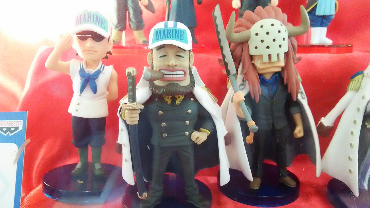 かっちゃんキャッチャー Sur Twitter 6月登場プライズ先行展示 ワンピースよりワーコレ海軍2 海軍に着目したワーコレ第二弾 モモンガ ヤマカジ バスティーユとなかなか渋めのラインナップ そしてfilm Goldより茶豚と桃兎とさらにコアなキャラまで まぁいい
