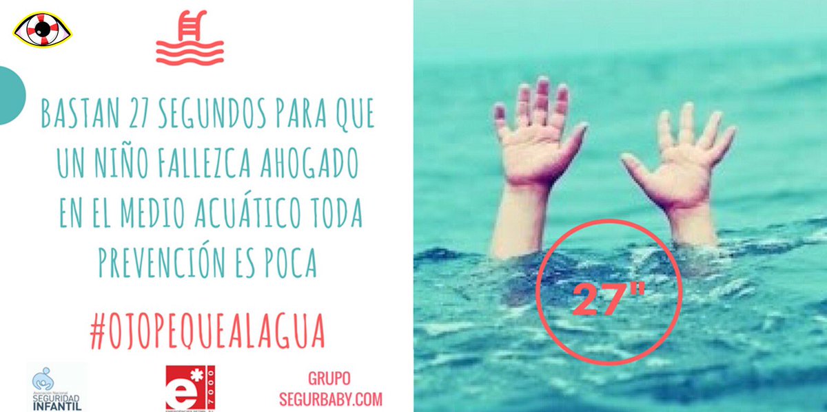Pekeseguro's tweet photo. Bastan 27” para que un niño fallezca ahogado. En el medio acuático toda prevención es poca #OjoPequealAgua https://t.co/02D7X3dGd9 https://t.co/Bvviyw0I43