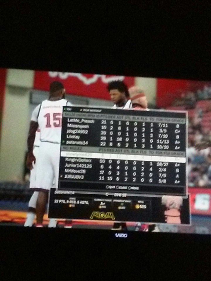 BallerVisions2k's tweet photo. I recommend not to play with miles he got no basketball IQ and his guy had 50 points in man defense @2KCrewFinder https://t.co/uNyinqFAHQ