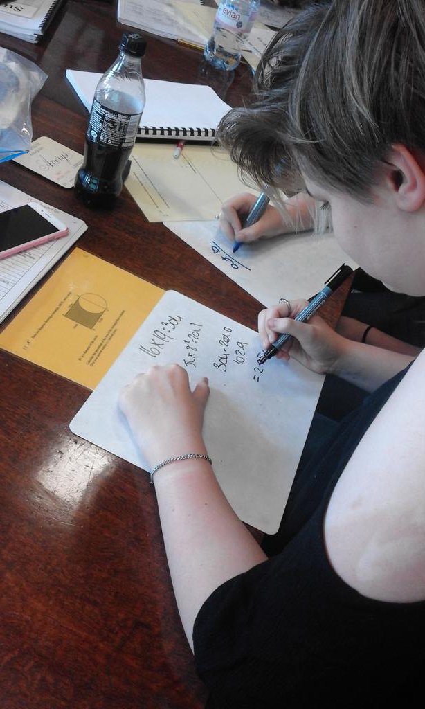 ThetfordMaths's tweet photo. Team Ravenclaw is in the lead at the moment in the problem solving challenge at the #MathsPartyWeekend https://t.co/OrQuQaVGUS