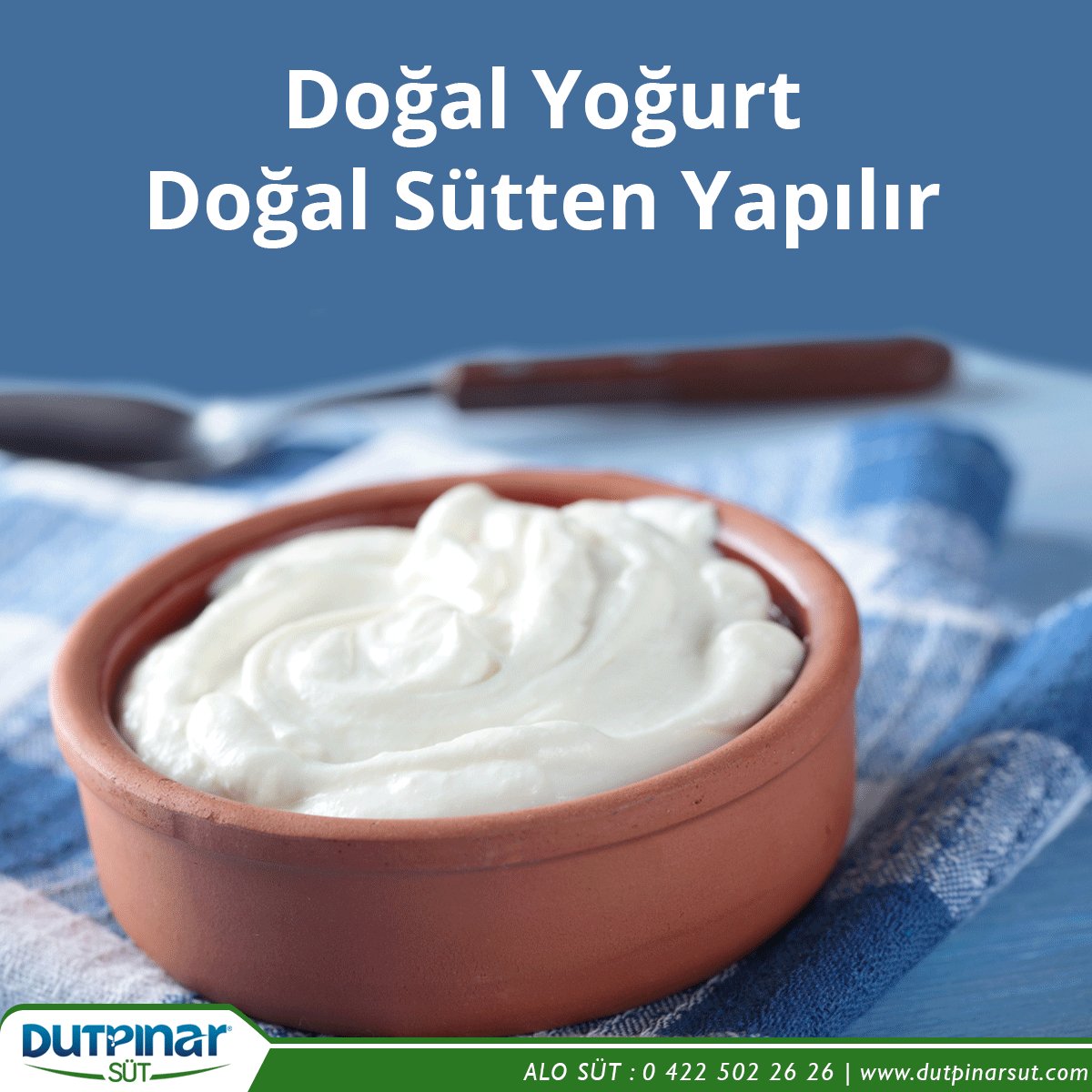 En doğal yoğurtlar Dutpınar doğal süt ile yapılır. Çiftlikten Sofraya Sağlıklı Süt. #malatya #süt #doğalsüt
