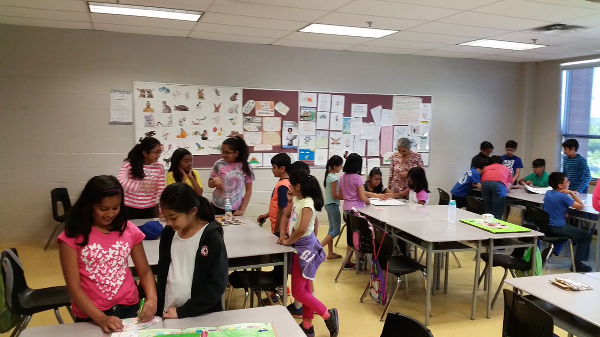 Ms.Naik &amp; Ms. Pancholi's classes having fun playing Gujarati board games created by Gr.3/4 Ss. <a href="/Peel_ConEd/">PDSB Continuing Ed</a> #IL <a href="/PeelSchools/">Peel District School Board</a> # learningisfun