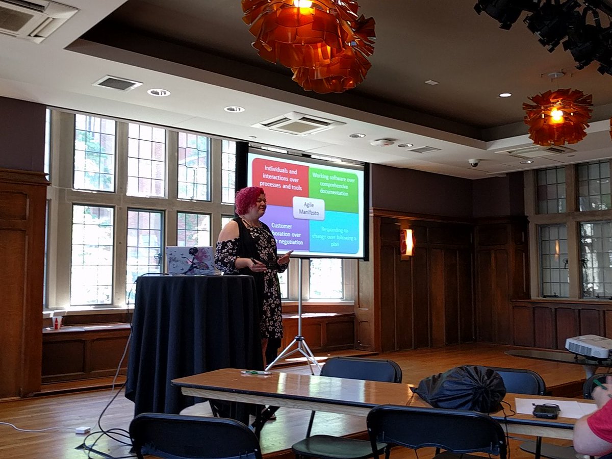 kylewelch's tweet photo. Awesome talk by @HeatherTooill. Really opening my eyes to how we can be a better agile team. #MusicCityCode https://t.co/XxthmnMMto