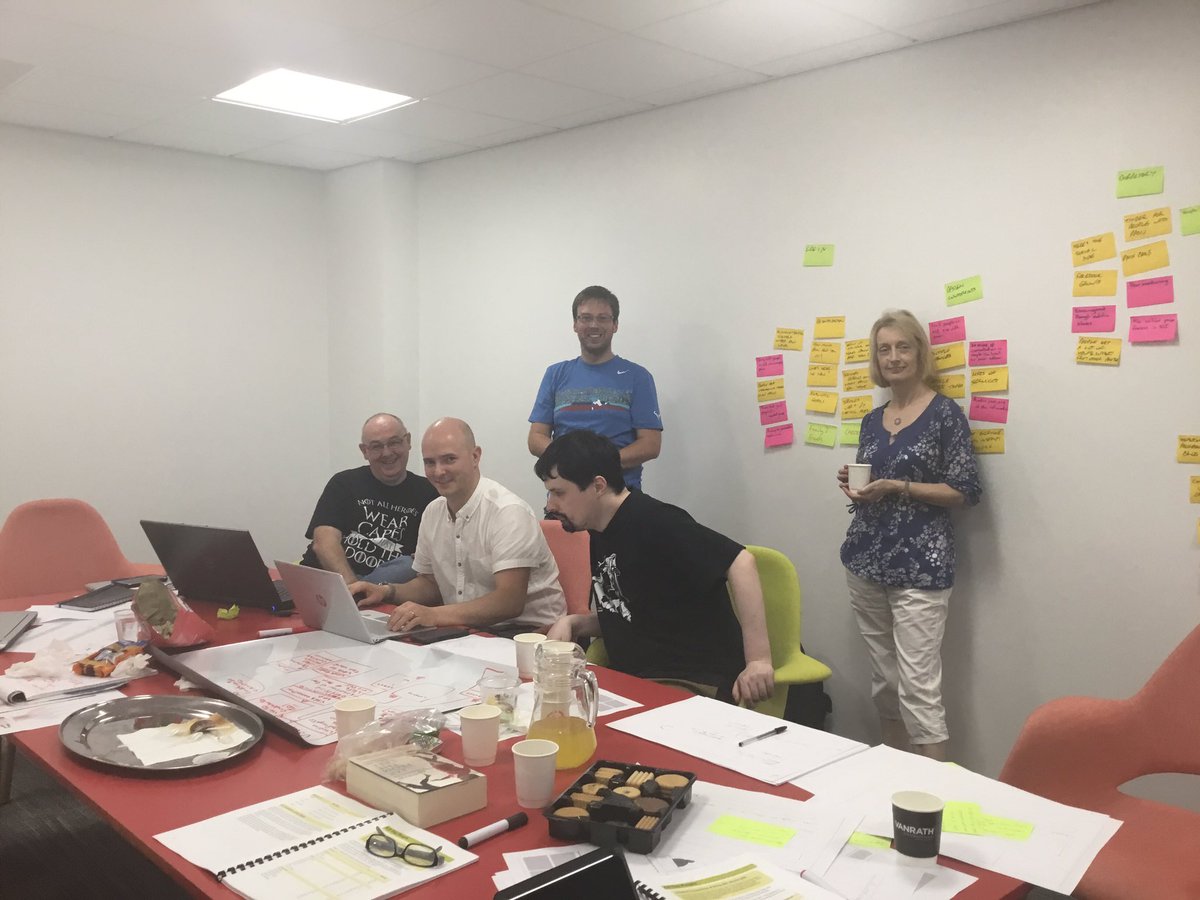 iLab_NI's tweet photo. Just 2 hours to demo time!! Panic coding in the iab team. #hackthepain @code4goodNI https://t.co/fO0MTKXCmy