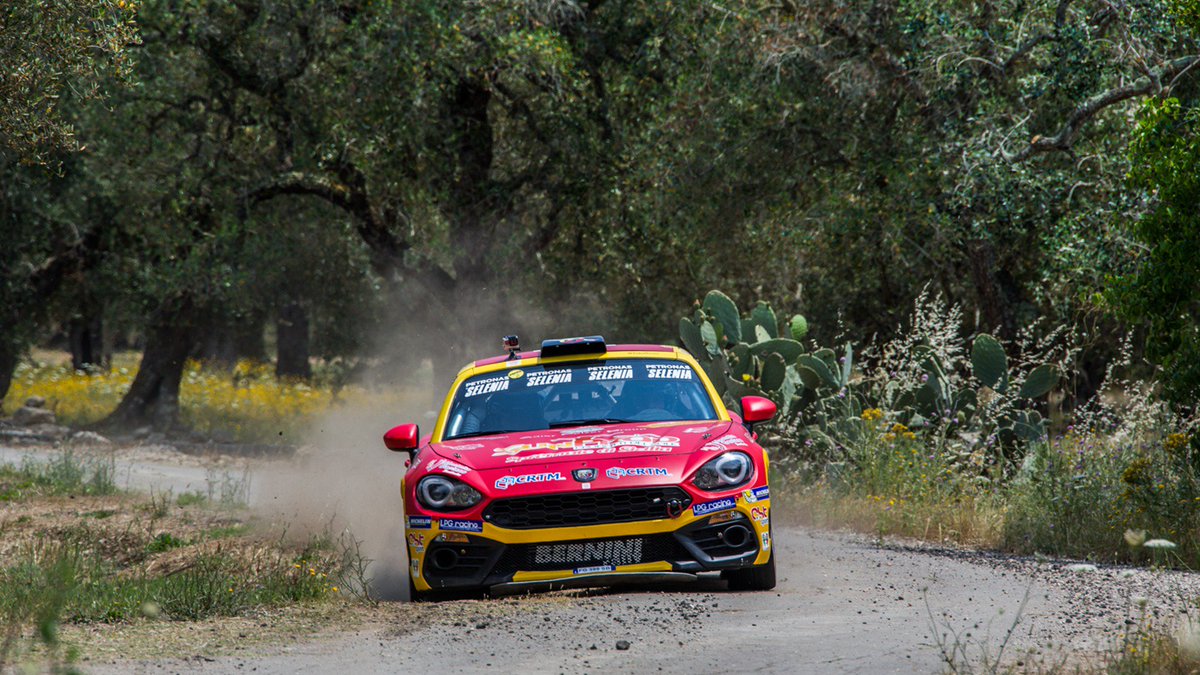 TeamAbarth's tweet photo. Tarmac, as it’s meant to be #Abarth124rally. The Scorpion at the 50th edition of the #50rallysalento. https://t.co/jdKpI4UZe2