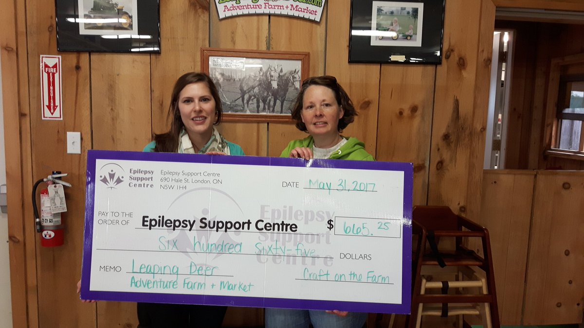 LeapingDeerFarm's tweet image. We raised $665.25 with our Craft at the Farm fundraiser for #EpilepsyFdn Thanks for your support! #leapingdeer #oxfordcounty #ingersoll