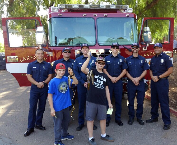 LakesideFire's tweet image. LKS Engine &amp;amp; Medic 2 out at the 14th annual Lakeside Optimist Club Fishing Derby at Lindo Lake Park today. #Engine2 #Medic2