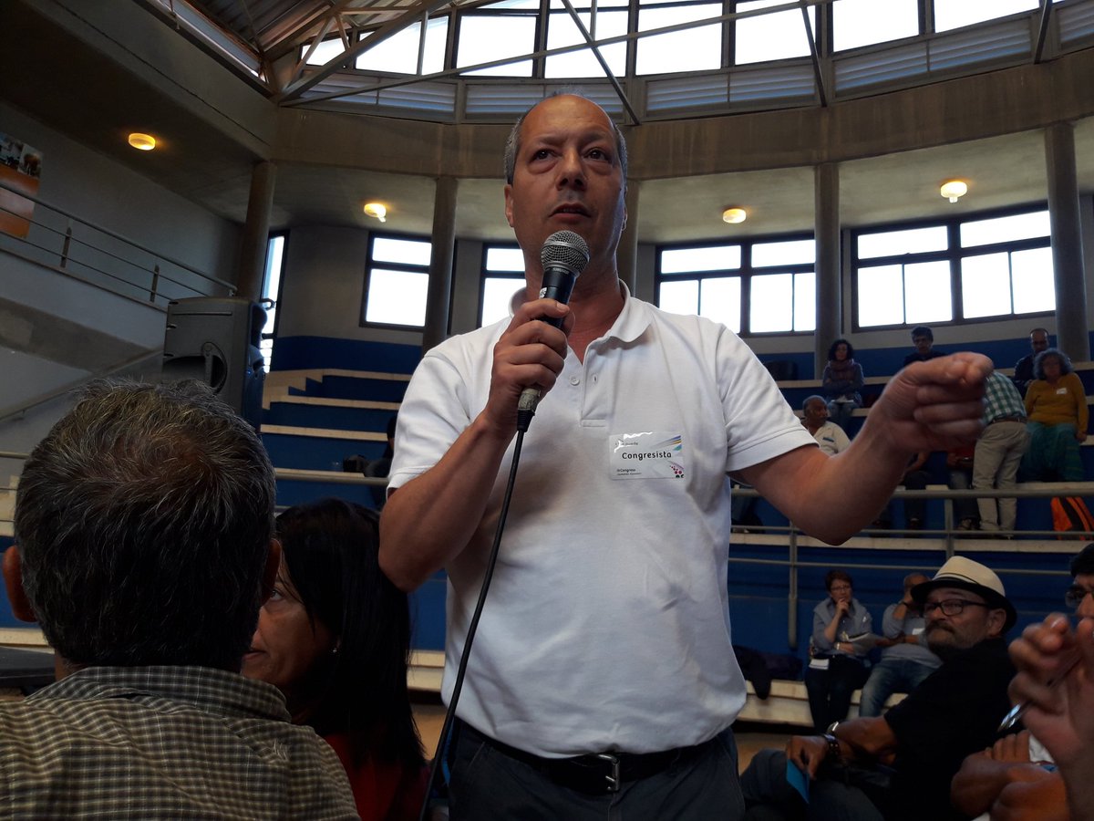 Carlos, un gran compa de <a href="/SisepuedeAguere/">Sí se puede Aguere</a> en el #IIICongresoSSP #Sísepuede #Sumandoilusiones