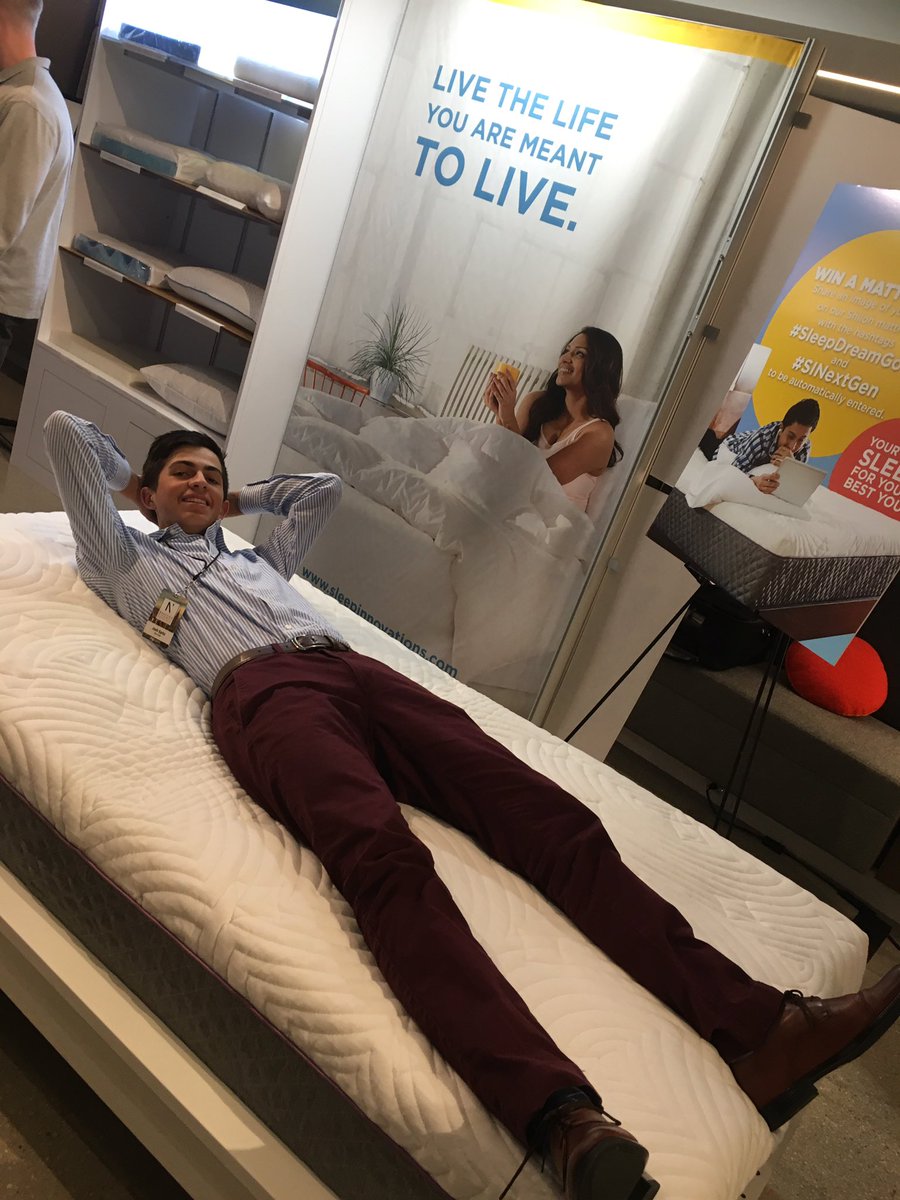 josh_spitz's tweet photo. "You spend half your time at your job and half your time in your bed. Make sure you have a good job and good bed."

#SleepDreamGo
#SINextGen https://t.co/U6LqB24quP