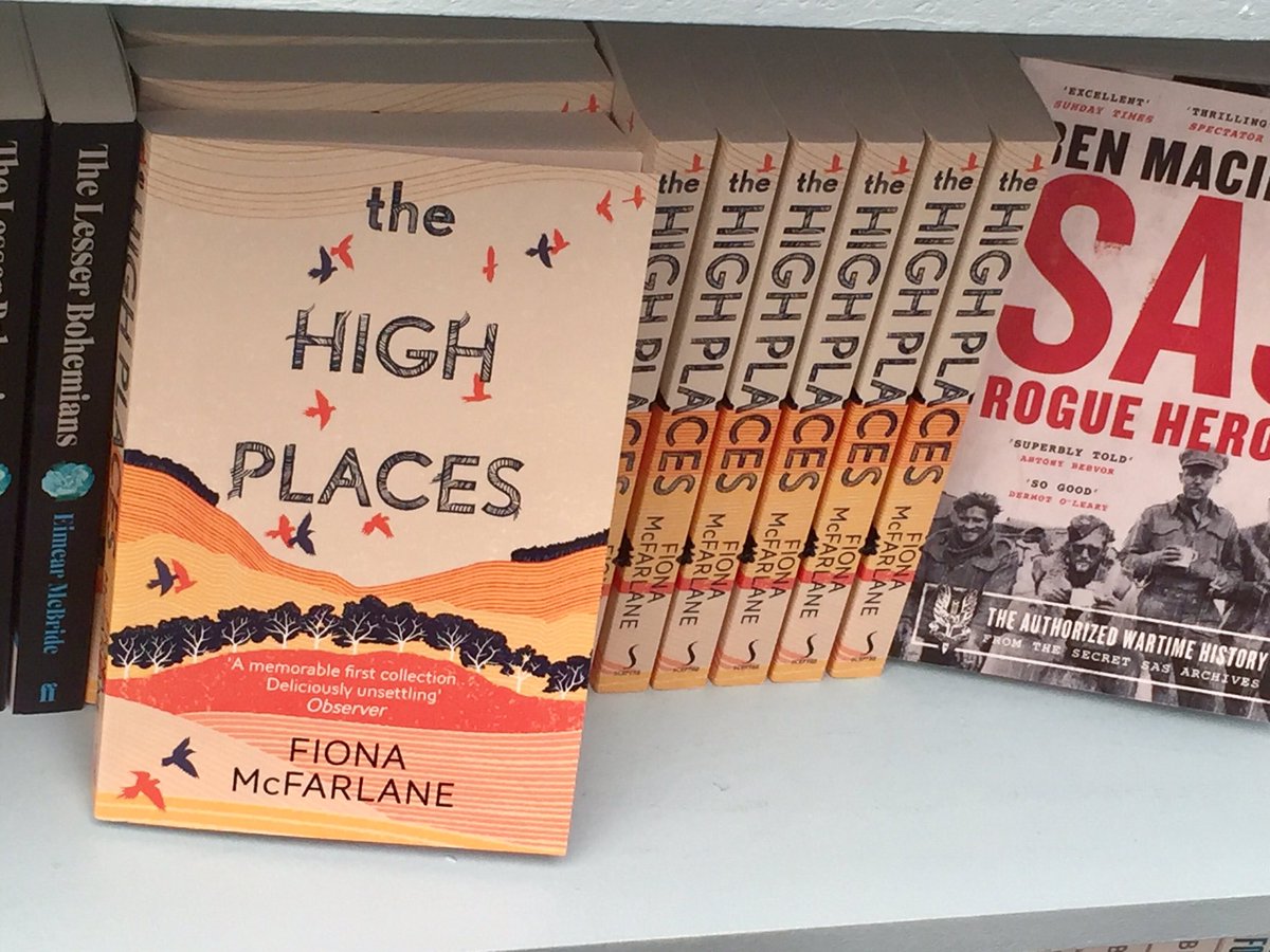 dylanthomprize's tweet photo. Great to see 'The High Places' by #IDTP17 @SwanseaUni winner Fiona McFarlane in the @hayfestival bookshop. Be sure to pick one up! #HAY30 https://t.co/SH67YIBZGO