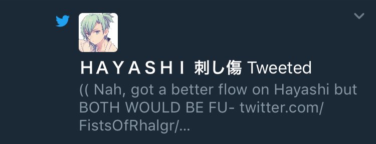 [}Okay, Kida, you know i love your RPs, BUT WHY THE FUCK DO I CARE THAT YOU TWEETED!?