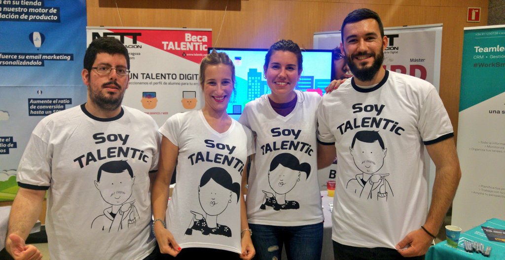 NettDigital's tweet photo. Ex-alumnos #NETT siempre en continua formación #MasterMPD en #CW17 @_AntonioGracia_ @laurablascoig @Luce_elsol @alexnovella_ https://t.co/ojflPpyfpF
