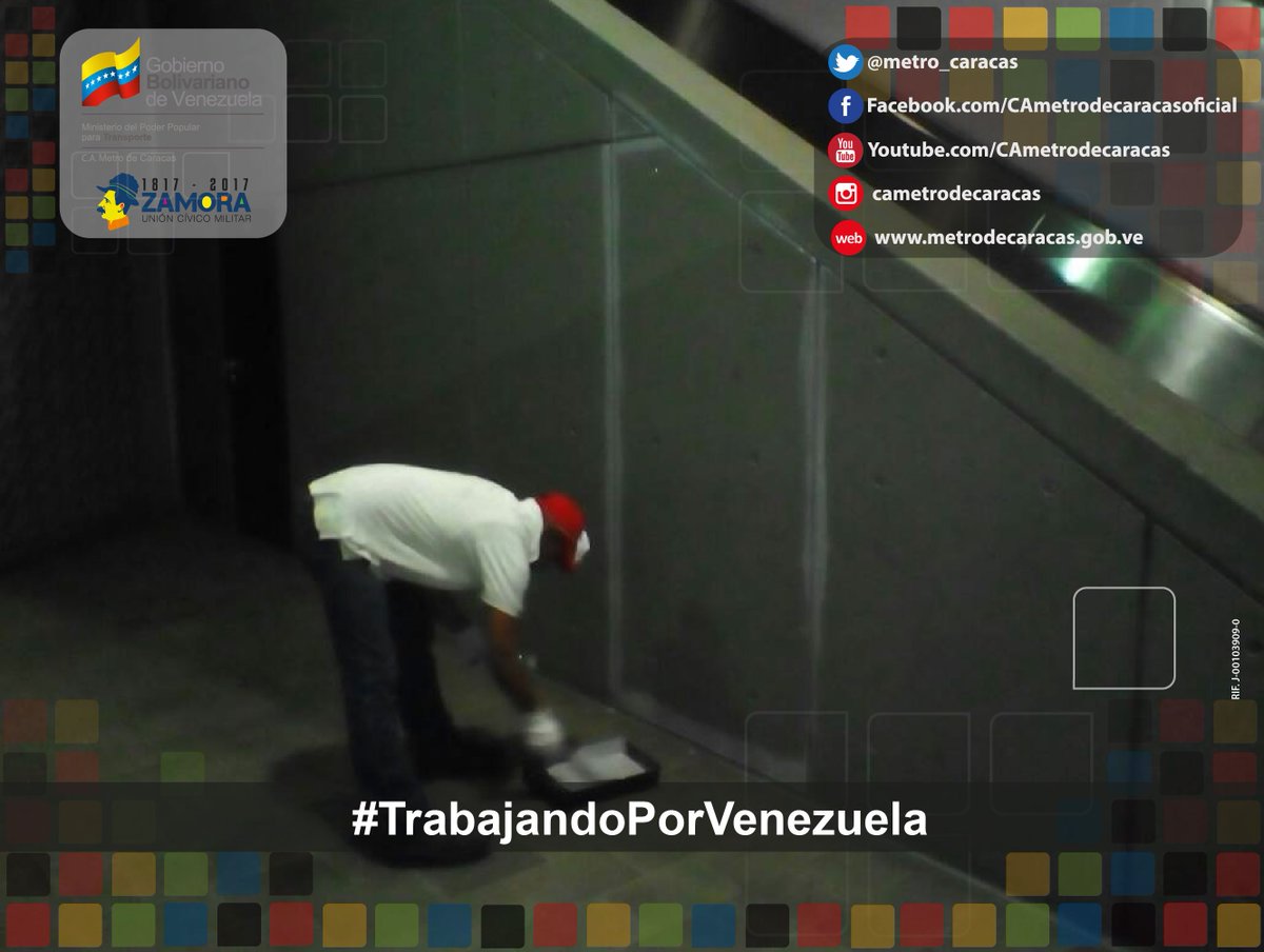 metro_caracas's tweet image. Ante acciones violentas de la derecha, los trabajadores del @metro_caracas trabajan para consolidar la Patria Nueva #HumanizaciónDeLaGranCcs