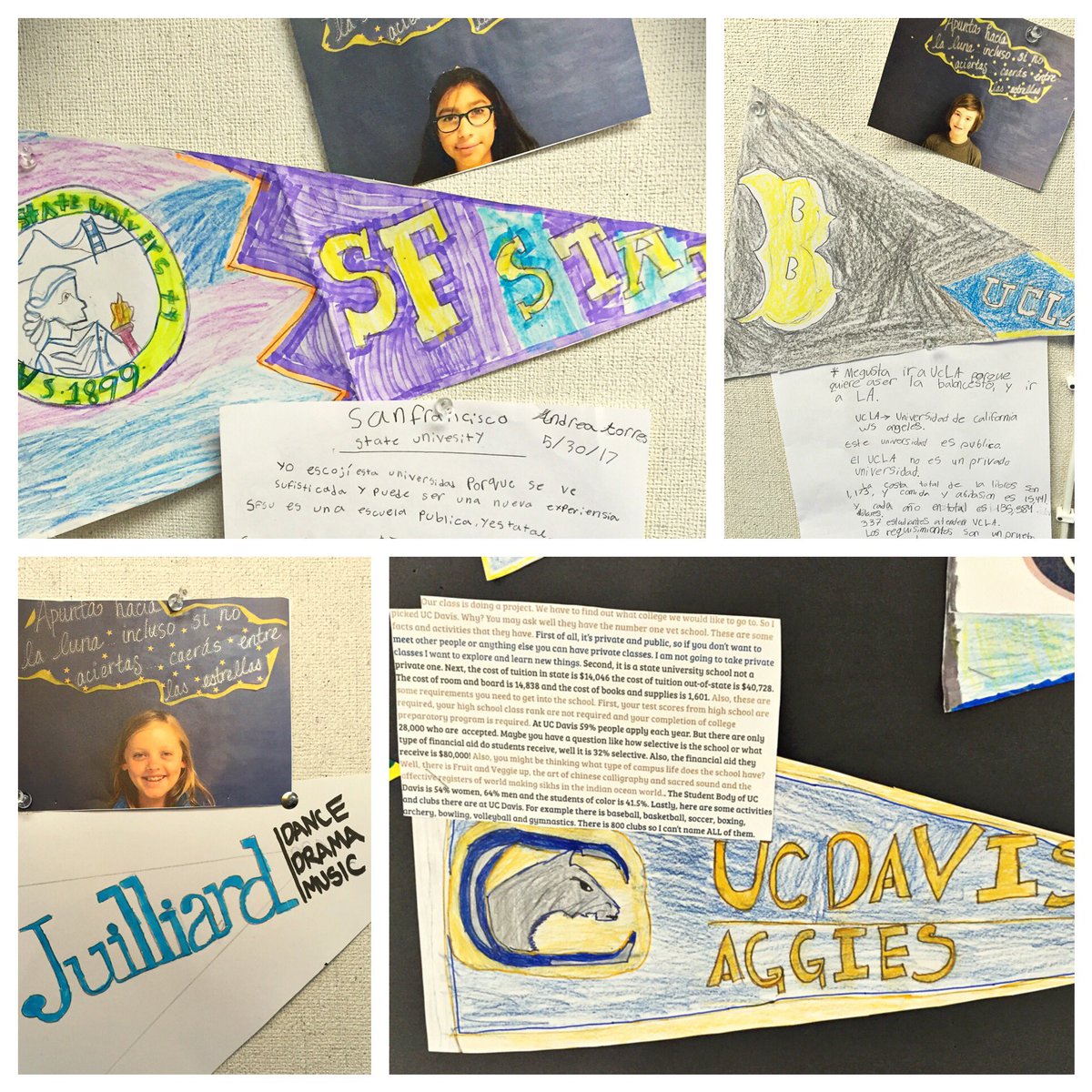 Bijou_Community's tweet photo. Bijou's 5th graders are college bound! ๐Check out their essays about the colleges they want to attend. ๐๐ผ #bijou #stavidpride https://t.co/VcuFRMTMYk