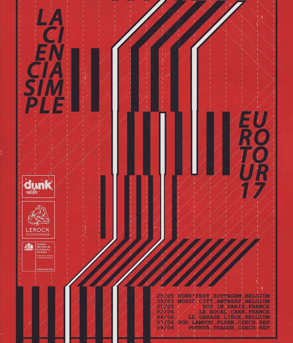 Tomorrow! Be part of #lacienciasimple euro tour with Viscera and Sonny's Heels @ le garage #liege #show #postrock #chile #viscera