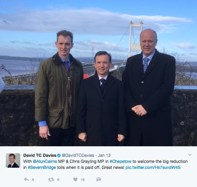 SSK5H1's tweet image. #toriesout @ruthjoneswales So Labour forced you into scrappage of tolls? And FYI Chepstow is 3 miles behind you. That is Aust #getthebasics