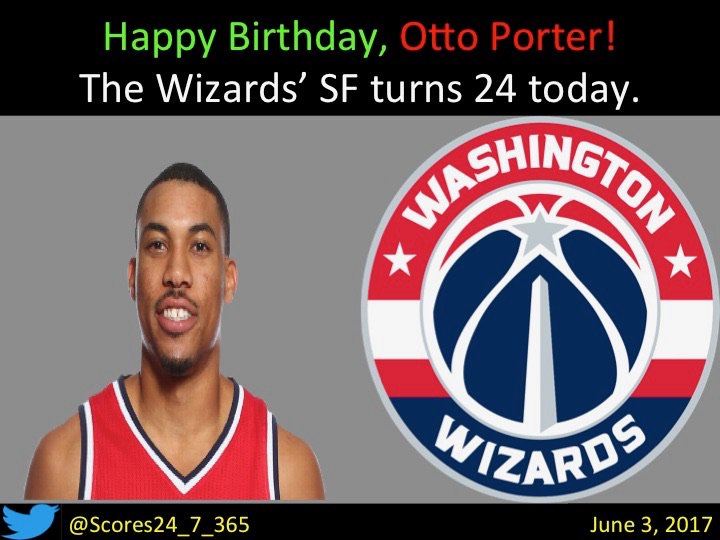  happy birthday Otto Porter! 