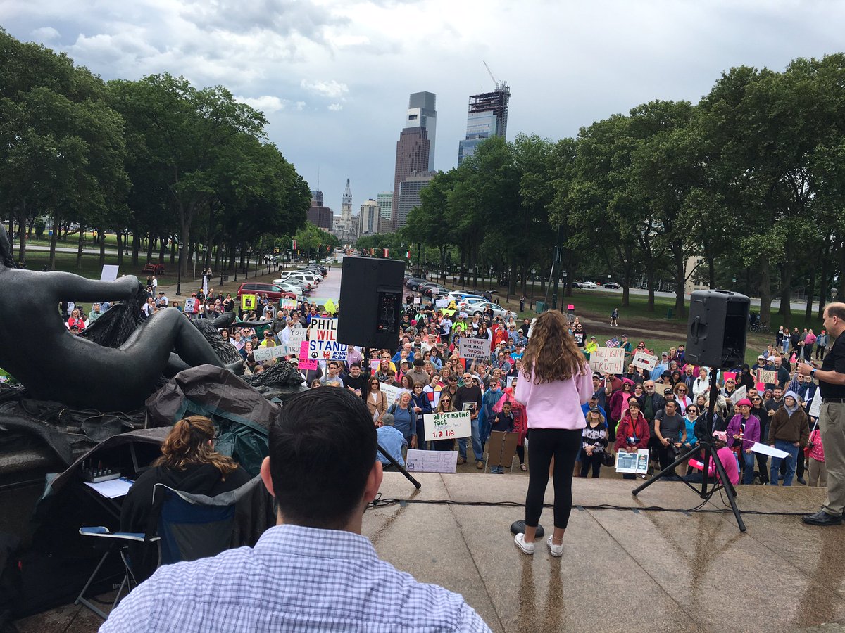 DwightEvansPA's tweet photo. Some photos from @march4truthphl this morning #SummerOfResistance https://t.co/pCTRoWqw8p