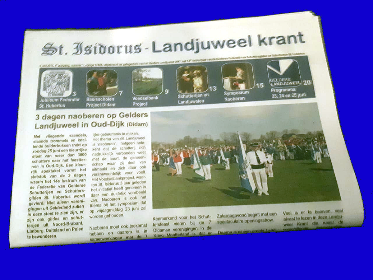 Landjuweel2017's tweet photo. En daar ligt de #StIsidorus #Landjuweel #Krant op de mat!
@StIsidorus @OudDijk #Didam @gem_montferland @StHubertusGLD @provgelderland https://t.co/DoKWWPWvNn