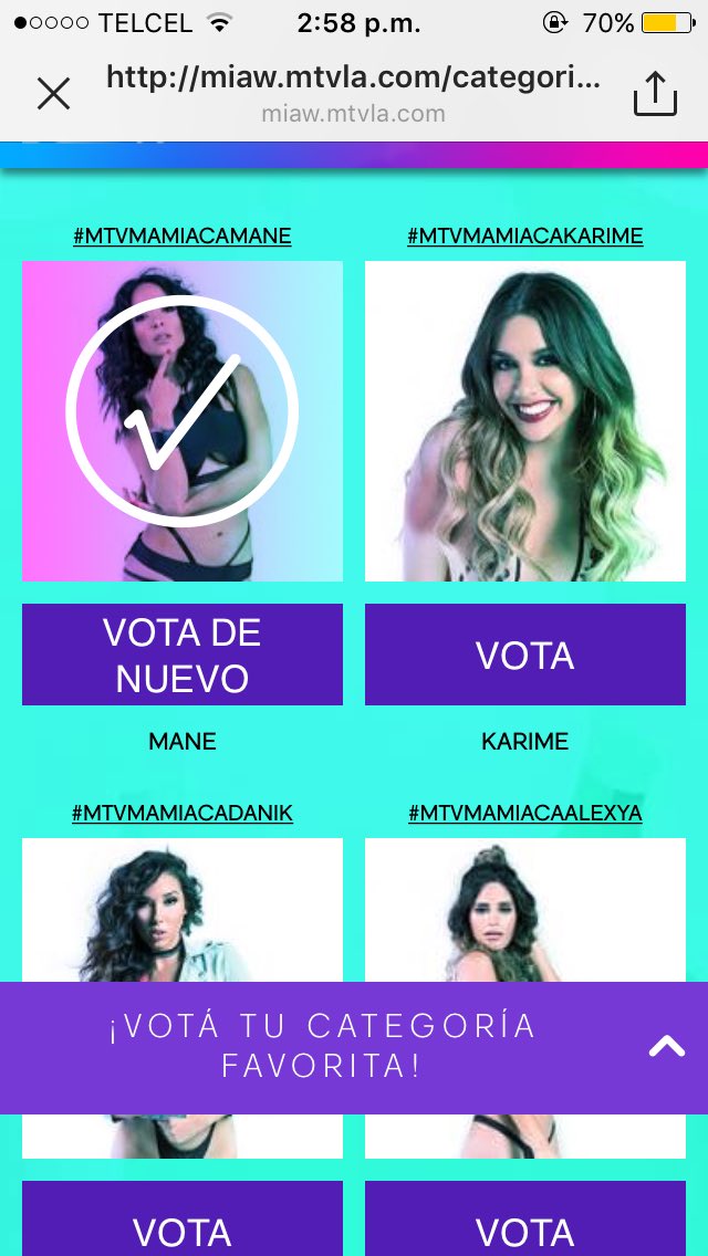 aadriana699's tweet photo. @manelyk_oficial #PREMIOSMTVMIAW #MTVMAMIACAMANE https://t.co/77z6WackDy