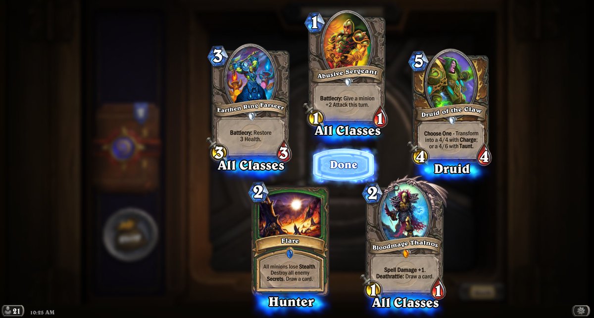 realLessThanTwo's tweet photo. First time logging into Hearthstone in awhile and this pops up first pack, nice! https://t.co/dD59UoKAYK