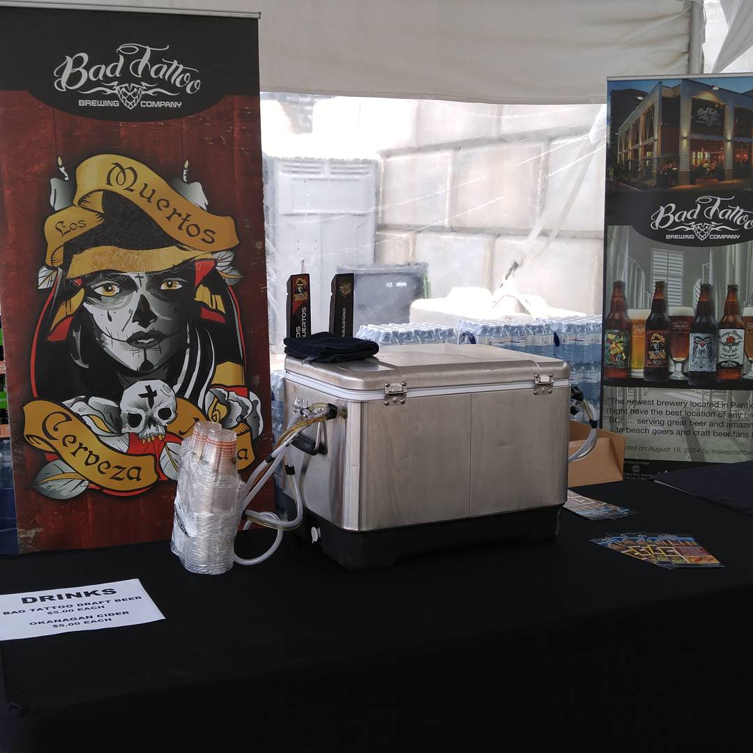 BTBrewing's tweet image. We are all set up to help celebrate @area27okanagan grand opening. #Craftbeer #area27 #area27okanagan #grandopening #explorebc