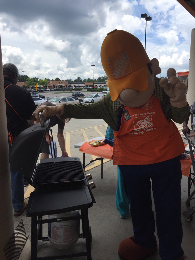 What!!!😉 He's on the grill taking care of Crestwood's Customers!!