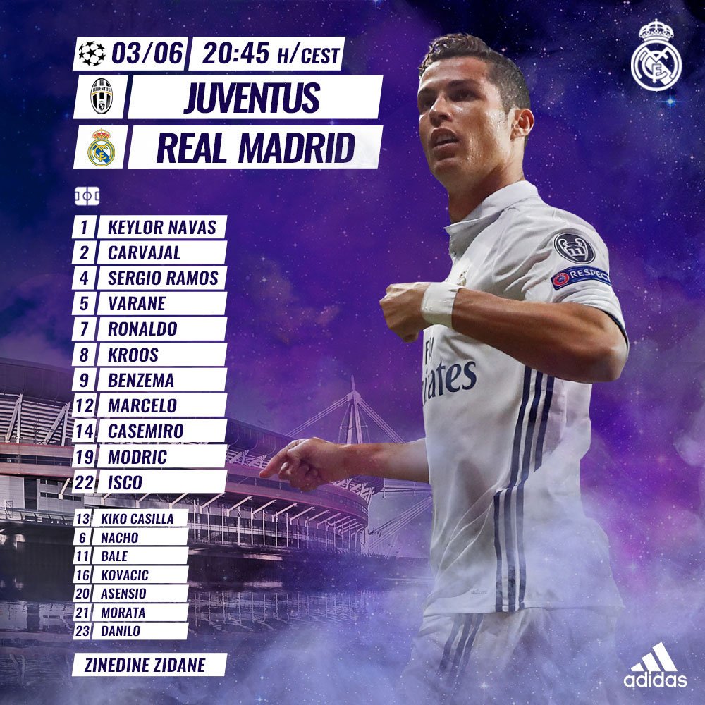 Our starting XI for the #UCLfinal #APorLa12 #HalaMadrid