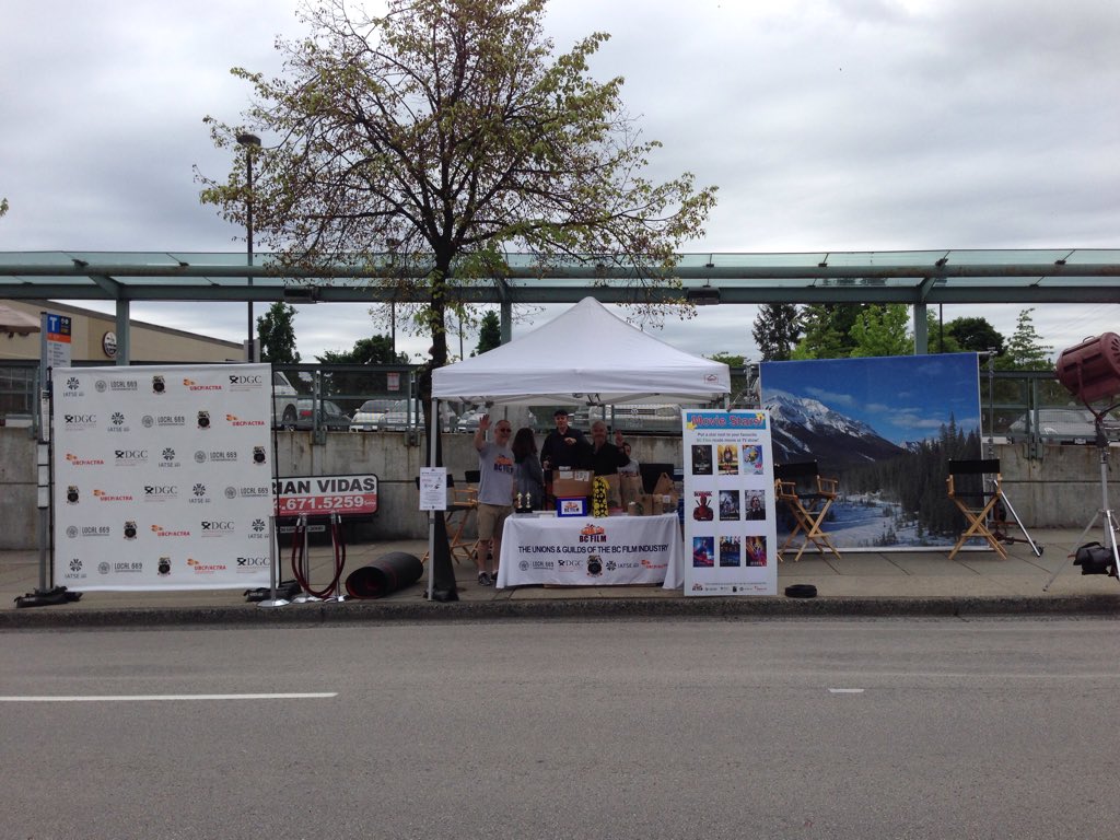 ReelBCFilm's tweet photo. Setting up for #HatsOffDay2017 https://t.co/ksgqwz602J