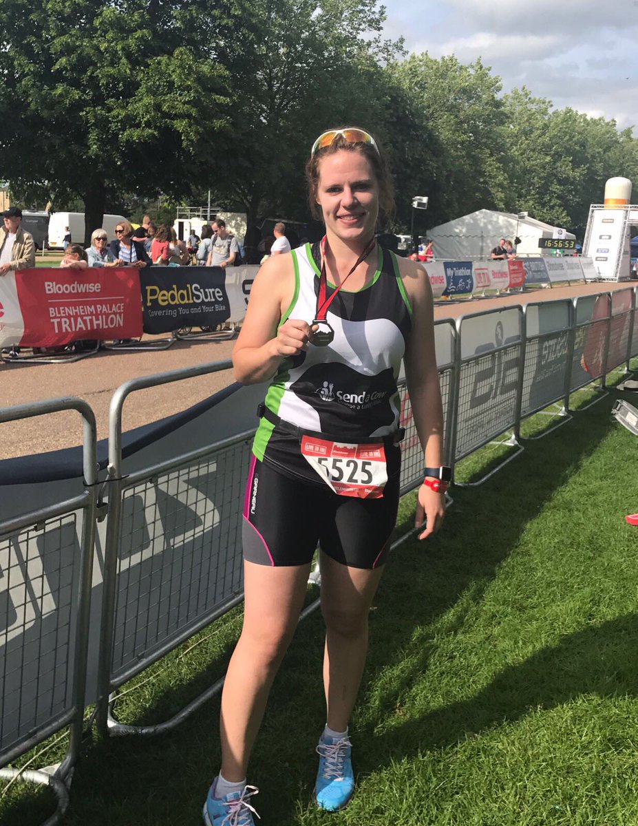 vickisheps's tweet photo. #BlenheimTri  complete!!! Epic day, and for an epic cause @SendaCow   1hr 50mins, and prosecco at the finish line! #xlvets #sendacow https://t.co/YRQ82RAIlI