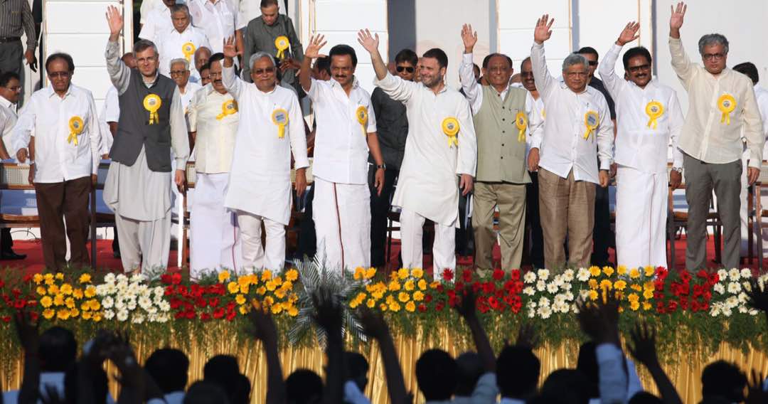 mkstalin's tweet photo. Leaders from across India came together to commemorate the legacy of Diamond Jubilee Legislator Thalaivar Kalaignar #LegislativeLegendMK https://t.co/scnq4Bj71W