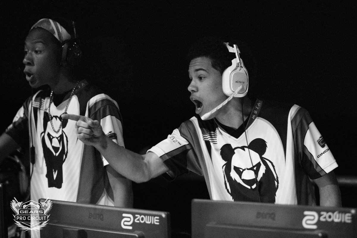 GearsEsports's tweet photo. FEATURE STATION UPDATE: @PndaGaming upsets @Enigma6Group 7-3, 7-2 to relegate E6 to the #GearsVegas Championship Losers Bracket. https://t.co/q2Dc3mGgzI