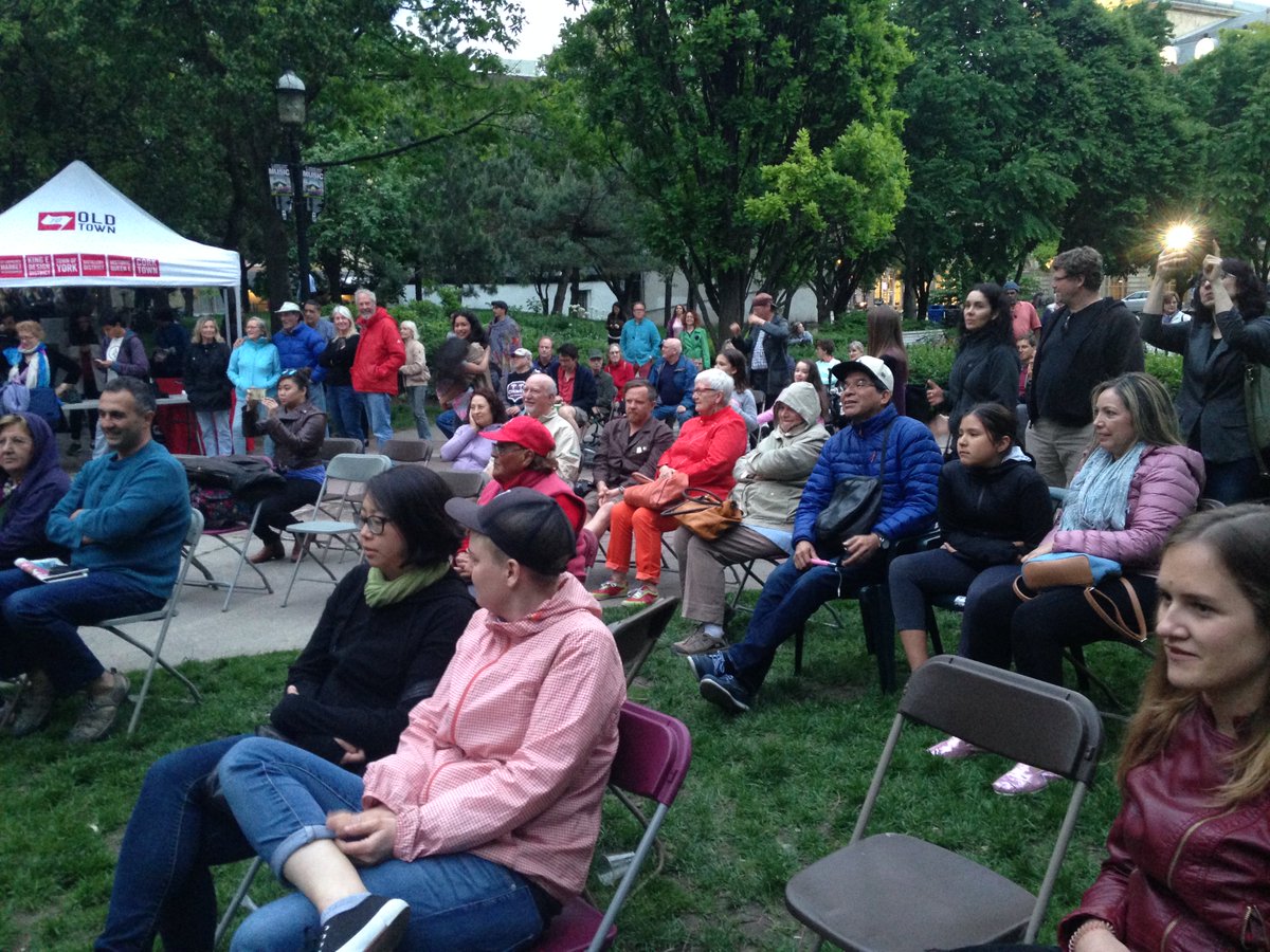 OldTownToronto's tweet image. Thanks to the @Lemonbucket Orkestra for kicking off Music in St. James Park Thursday night with a fabulous bike powered concert.  So fun!!!