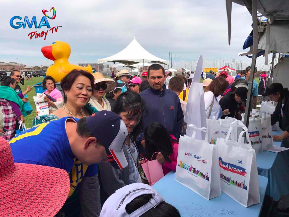 gmapinoytv's tweet photo. Umpisa na ang saya sa Pista Sa Nayon in Vallejo! Primetime king &amp; queen Dong-Yan will be joining our #KapusoAbroad later today! #GMAPinoyTV https://t.co/IuTAulfH2B