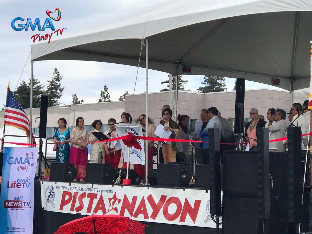 gmapinoytv's tweet photo. Umpisa na ang saya sa Pista Sa Nayon in Vallejo! Primetime king &amp; queen Dong-Yan will be joining our #KapusoAbroad later today! #GMAPinoyTV https://t.co/IuTAulfH2B
