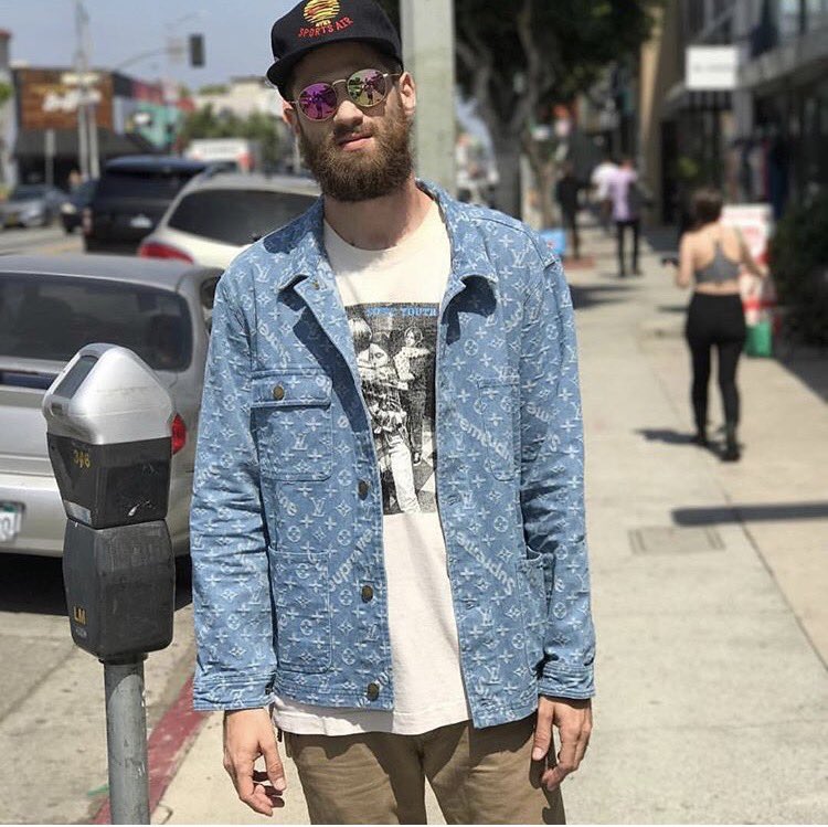 Louis Vuitton X Supreme Denim Trucker Jacket LV, Men's Fashion