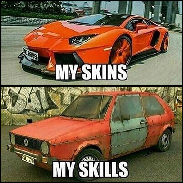 SurvivorsRest's tweet photo. When you've got all of the skins but none of the skills @H1Z1KotK https://t.co/9wzmHQYFrp