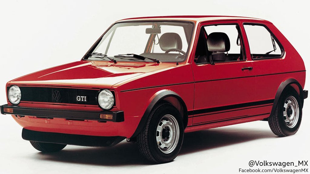 Volkswagen_MX's tweet photo. Hace 41 años se lanzó el primer GTI.😍 Este ícono estaba disponible en cuatro colores: Rojo Marte, Negro, Blanco,  ¿te acuerdas del cuarto? 🤔 https://t.co/nKrF7UHllt