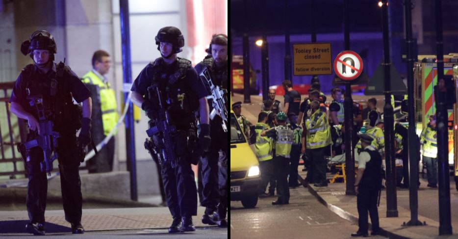 ladbible's tweet photo. Police confirm acts of terrorism at London Bridge and Borough Market. https://t.co/xVxHiKNf2K https://t.co/qEvHDmCSBn