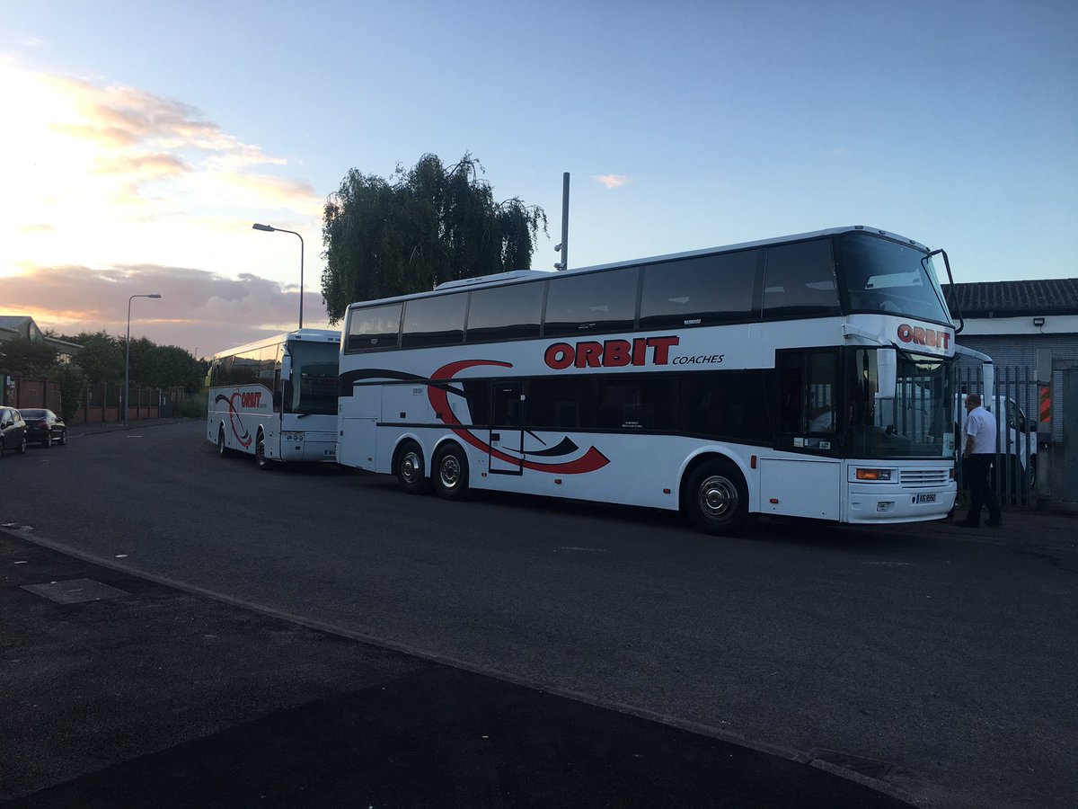 orbitcoachesltd's tweet photo. Arrived at #UCLFinal safe and sound #lcfc https://t.co/3GQQbxcd7P