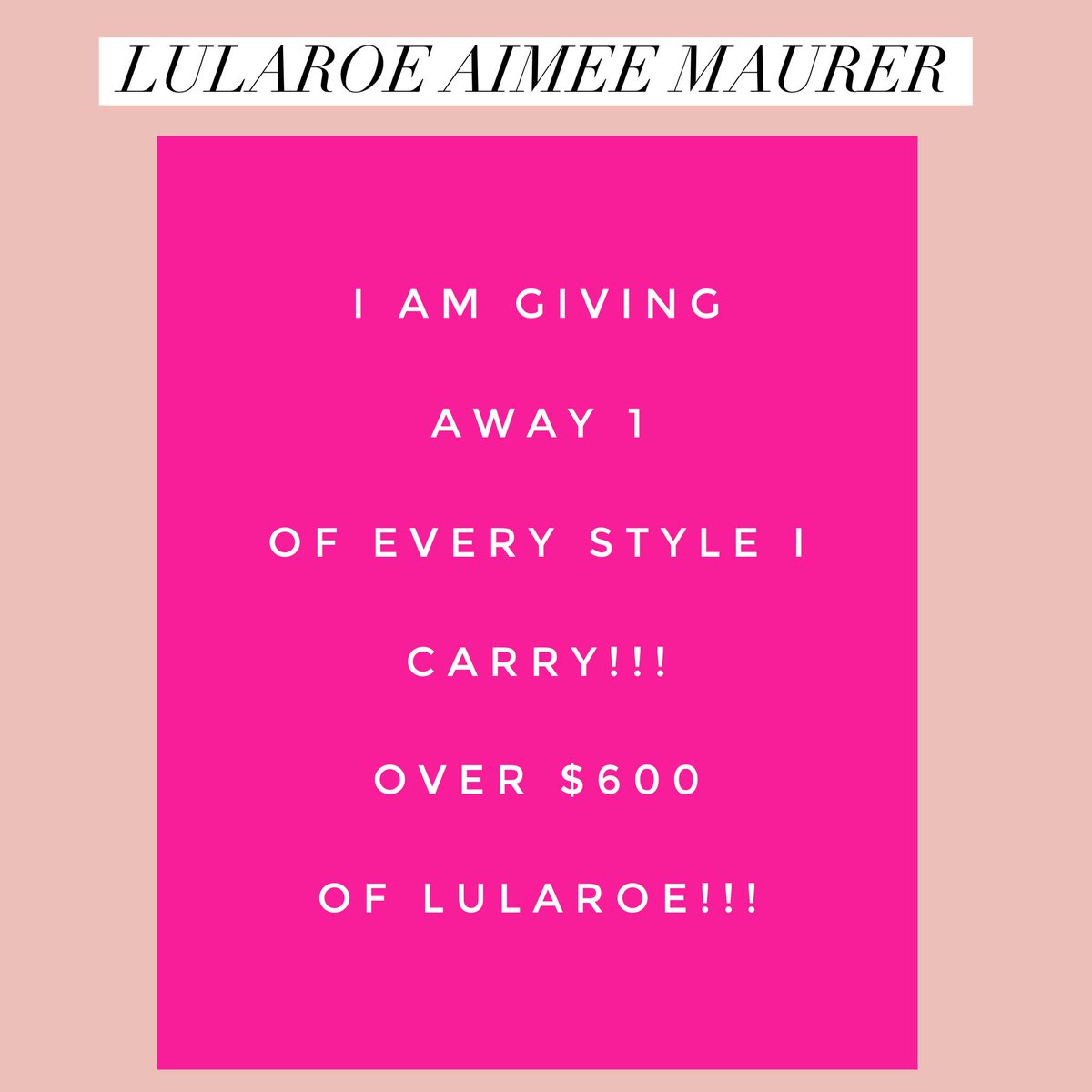 FlyFashionAimee's tweet photo. Join my Facebook VIP group to find out how to enter!!! https://t.co/mS1MEJknhj