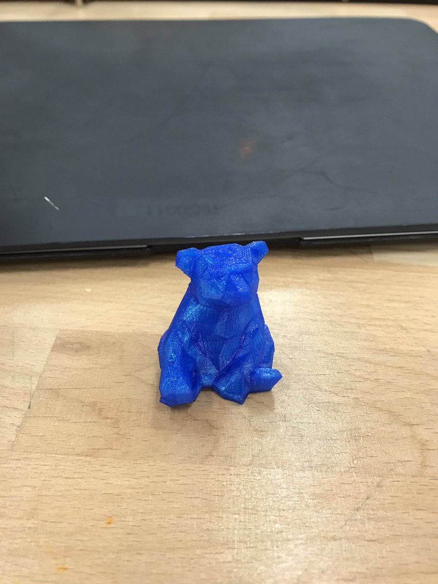 lawinthelibrary's tweet photo. I made a Cubbie buddy! #3DforED https://t.co/VtxWxIV7YI