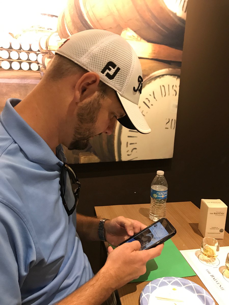 laswarbrick's tweet photo. @Swarbs10 is very serious about this scotch hastagging #thebalvenielive https://t.co/WLHKHd4nmz