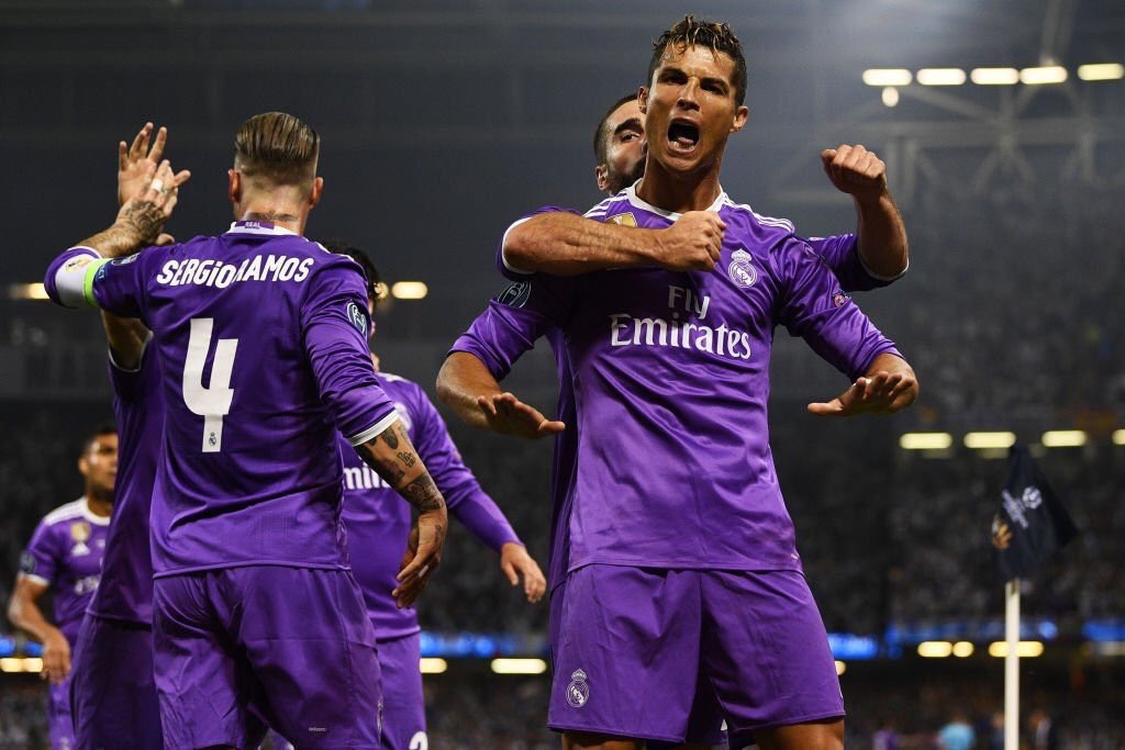 Cristiano Ronaldo in the <a href="/ChampionsLeague/">UEFA Champions League</a> this season:

QF vs Bayern: ⚽⚽⚽⚽⚽
SF vs Atletico: ⚽⚽⚽
F vs Juventus: ⚽⚽

BIG game player 👏