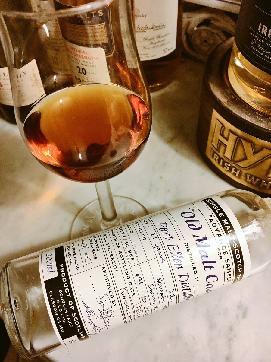 What a better way to end #FeisIle2017 at home with a perfectly sherried <a href="/PortEllenWhisky/">Port Ellen Whisky</a> selected by Fred &amp; Stewart Laing ?
#heelslayer