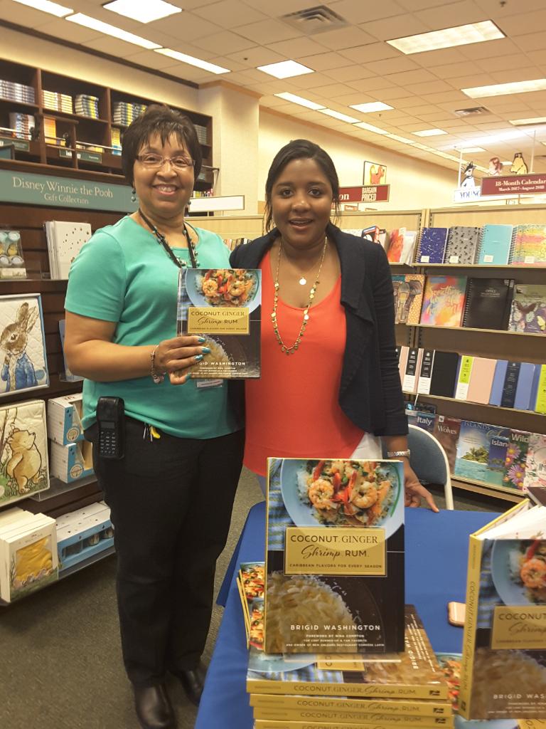 Special thanks to <a href="/brigiwash/">Brigid Washington</a> for stopping by and signing her amazing cookbook Coconut Ginger Shrimp Rum! Stop by and get yours today