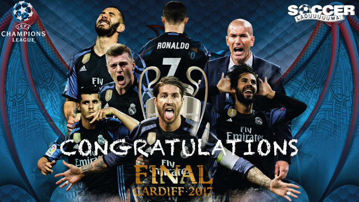 Congratulations to Real Madrid for winning the UEFA Champions League for the second straight season. 🏆🏆🍾🍾